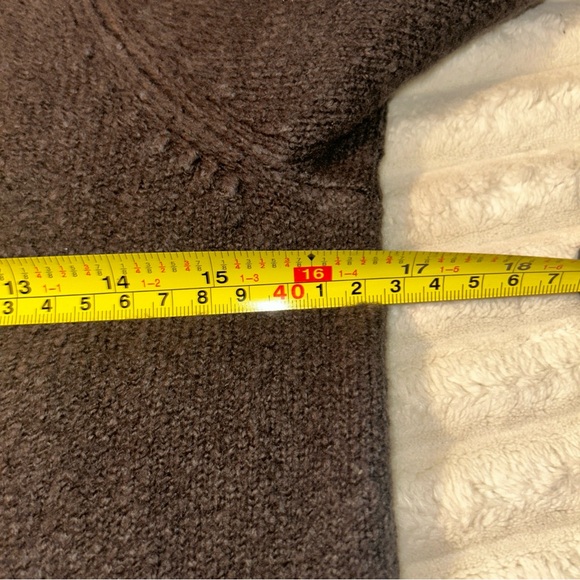 AYR Women's The Scoop Sweater Dress - Brown- Medium 80% Organic Cotton - Picture 6 of 8